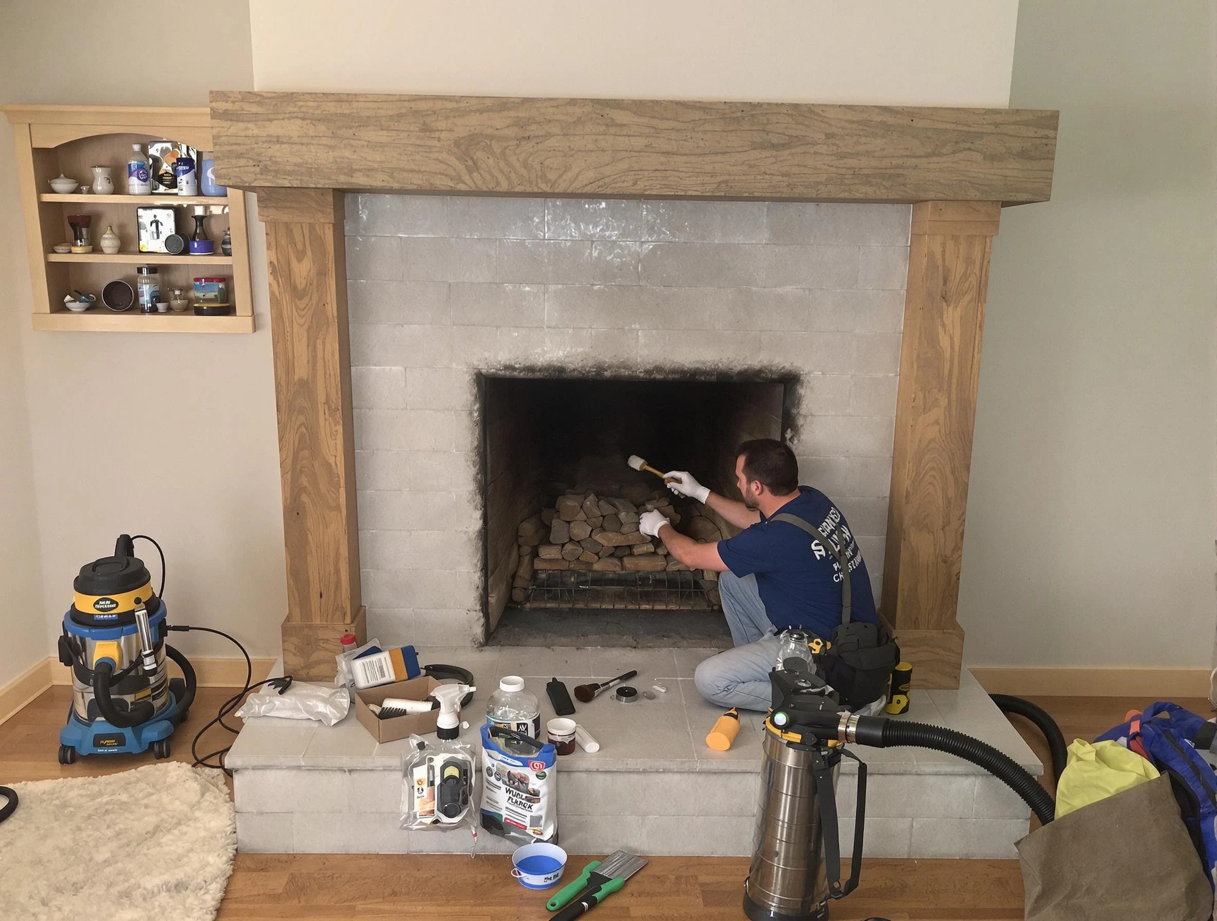 Detailed creosote removal process by Fort Lee Chimney Sweep in Fort Lee, VA