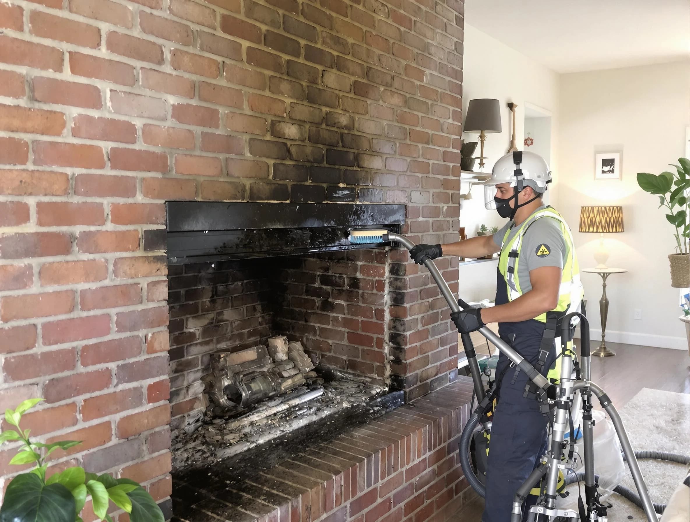Fort Lee Chimney Sweep providing fireplace cleaning services in Fort Lee, VA