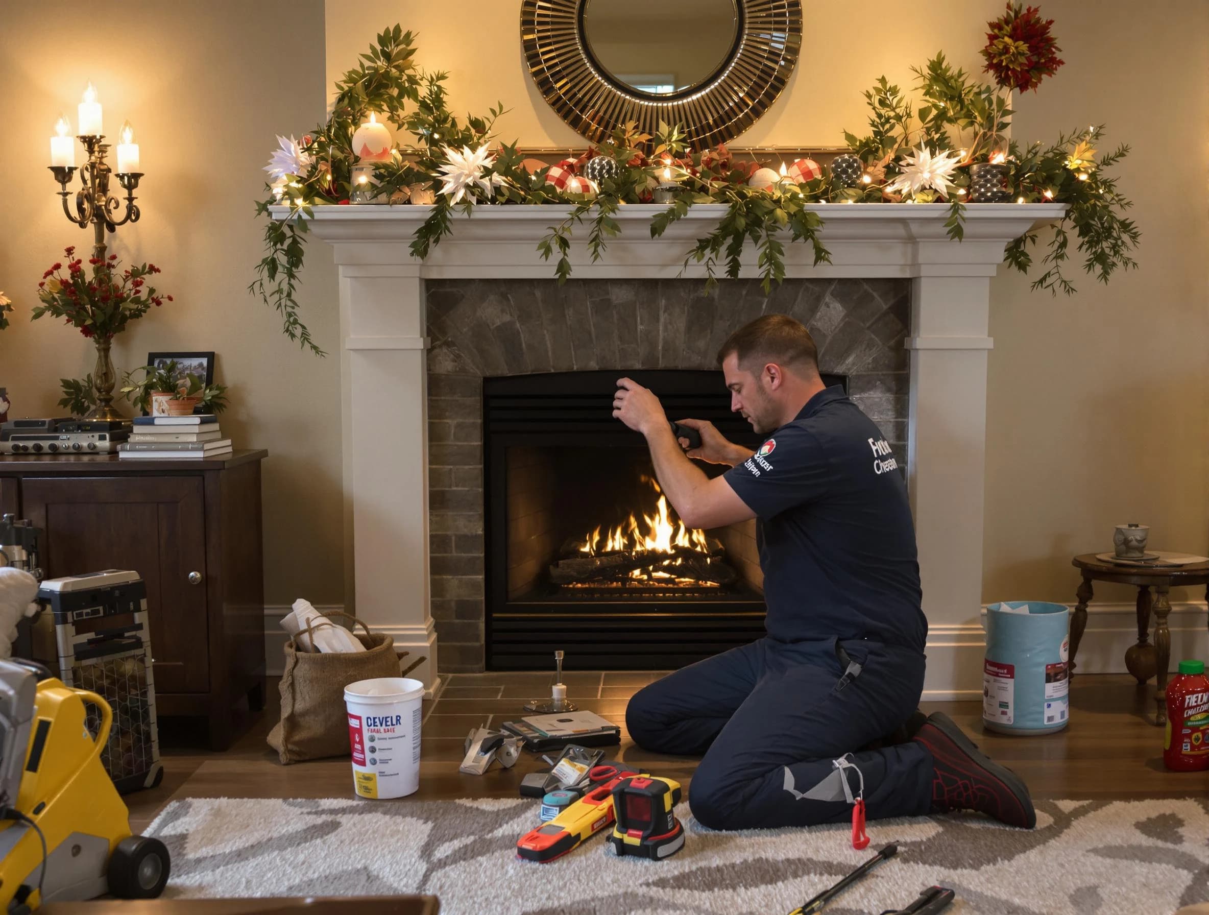 Fort Lee Chimney Sweep offering fireplace maintenance services in Fort Lee, VA