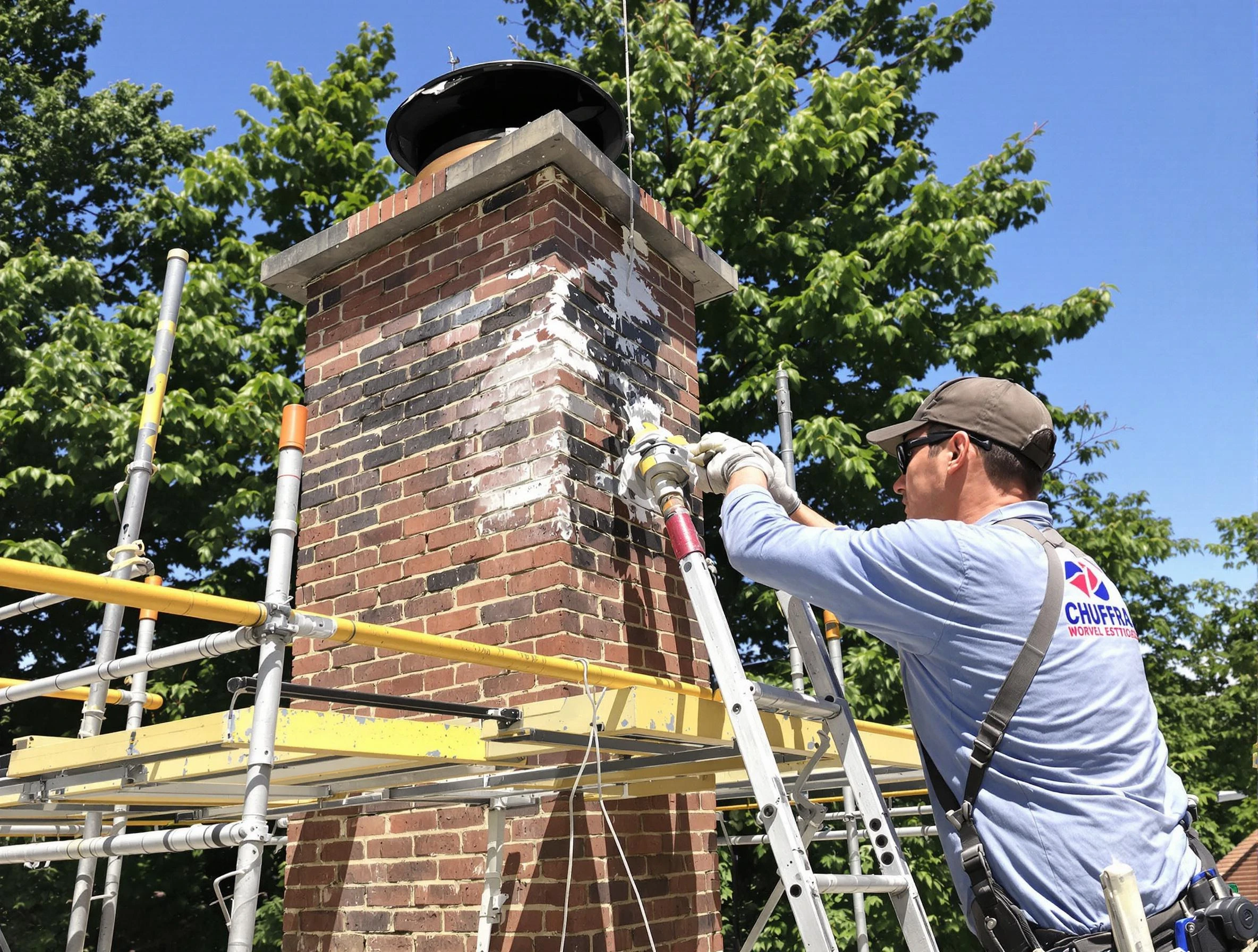 Structural chimney repair by Fort Lee Chimney Sweep in Fort Lee, VA