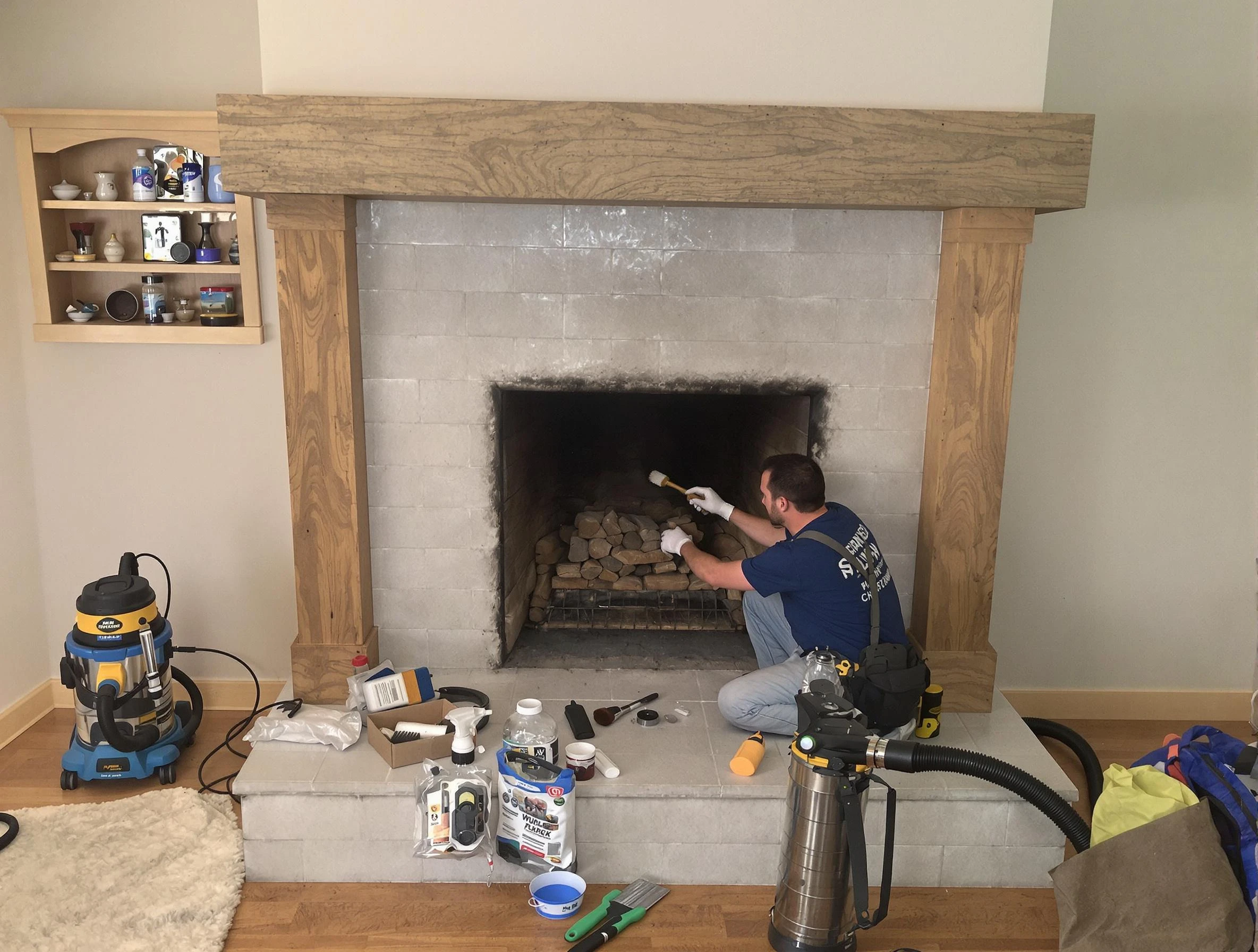 Detailed creosote removal process by Fort Lee Chimney Sweep in Fort Lee, VA