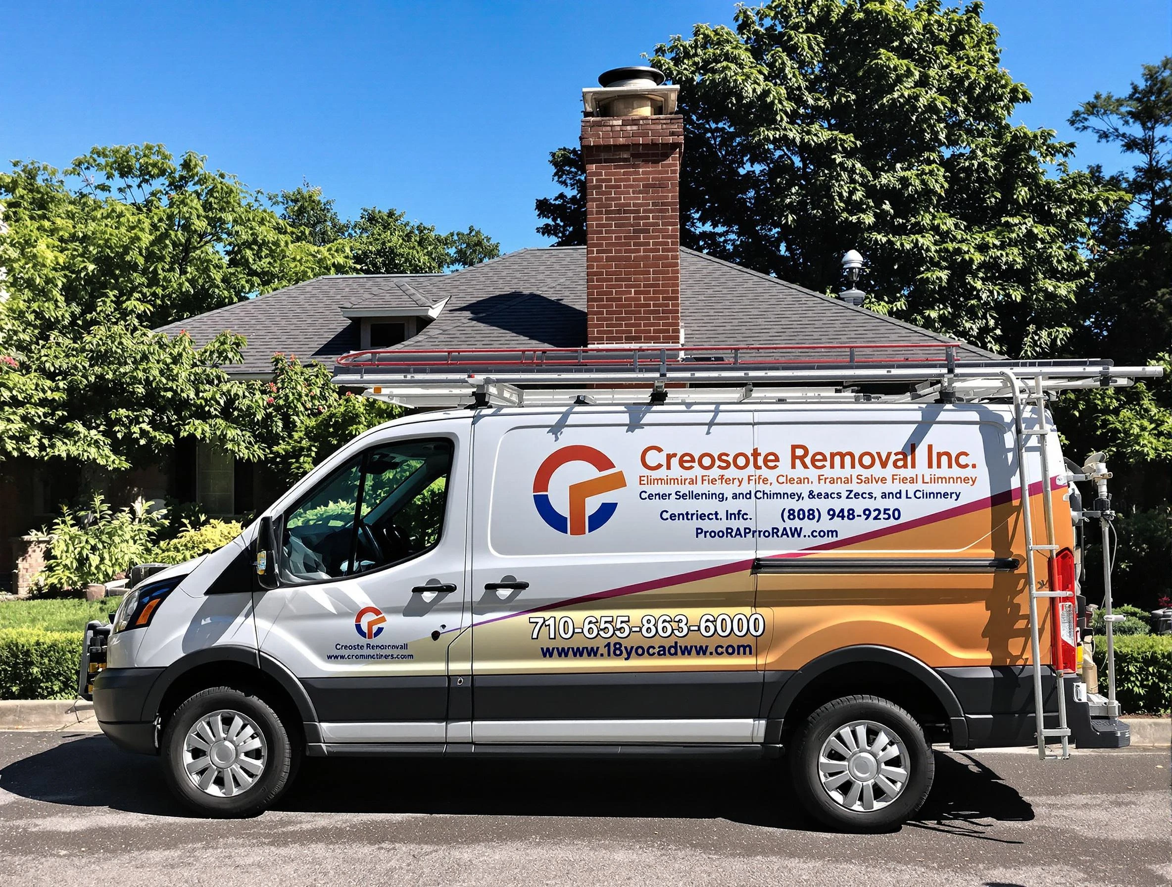 Fort Lee Chimney Sweep technician removing creosote safely in Fort Lee, VA